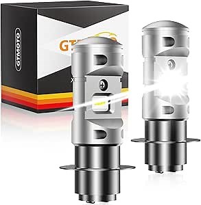 for Yamaha Raptor 250 350 660 700 700R, 4KB-84314-01-00 Bulbs, Powerful Bright White P15D/H6M LED Directly Replace OEM 12V 30/30W Halogen ATV Lights, 2-Pack