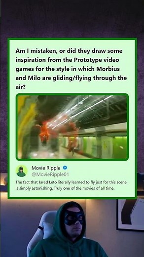 Morbius and Milo’s Aerial Movement Inspired by Prototype Video Game Mechanics