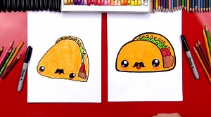 How To Draw A Funny Taco - Art For Kids Hub — Free Drawing Lessons for Kids -