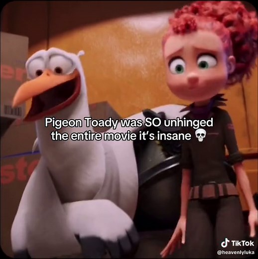 Pigeon Toady Storks and Baby Delivery Scenes