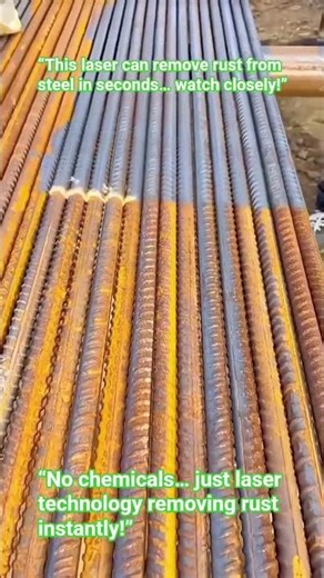 Amazing laser rust removal! #shorts#lasercleaning#rustremoval#lasertechnology#metalcleaning