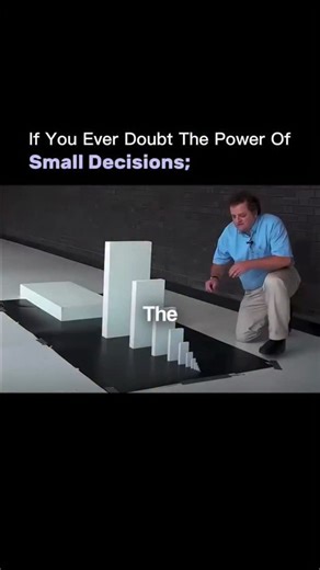 SOURCE OF ENTREPRENEURS on Instagram: "In this video, a man uses small rectangular blocks laid out on a black board to demonstrate the butterfly effect. One tiny push starts a chain reaction that grows larger and larger with every step. At first, the movement looks insignificant. One block falls into another. Then another. And before you realize it, the entire system is shifting because of a single small action. It shows how the biggest outcomes rarely begin with big moves. They begin with somet