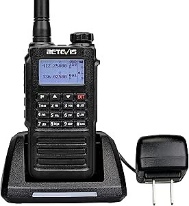 Retevis RT87 Waterproof 2 Way Radio Long Range, Rugged two way radios,IP67 Dustproof,Waterproof 1m/30min, 128 Channel, 1200mAh, Emergency Alarm, VOX, Walkie Talkie for Security Outdoor Camping(1 Pack)