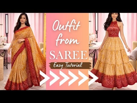 Outfit From Saree | Easy Tutorial
