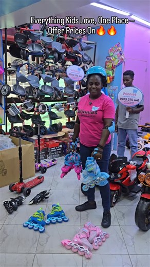🎁 Best Kids Skates, Scooters, Ride-Ons & Toys in Nairobi CBD Make your child smile today! We stock skates, scooters, tricycles, bicycles, electric cars & electric motorbikes for kids — all safe, durable, and quality assured at great prices. Perfect for birthdays, holidays & everyday fun. 📲 Call / WhatsApp: 0705275441 📍 Superior Centre, 3rd Floor J10 – Nairobi CBD Kimathi Street, opposite Stanbic Bank 👉 Visit us today or WhatsApp to order now! #kidsrideons #kidstoysnairobi #kidselectriccarske