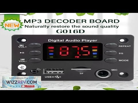 Car Audio Microphone USB TF FM Radio Mp3 Music Player Speaker DC