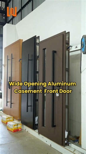 Wide Opening Aluminum Casement Front Door #entrydoor #aluminumdoors #homerenovations #modernhome