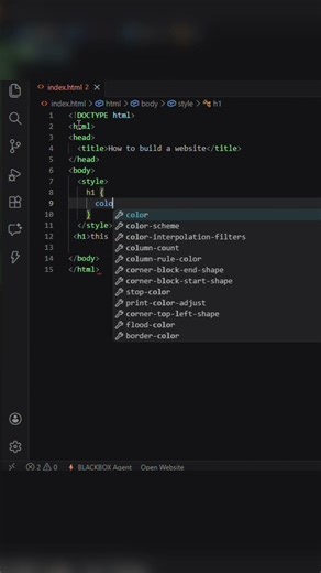 How to change font color using style properties #html #css #style #trending #viral #fyp
