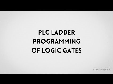 PLC ladder programming of logic gates