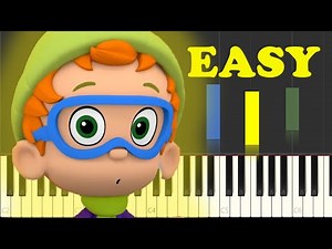 Bubble Guppies Weather Song Piano Tutorial EASY