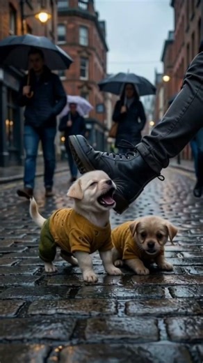 The puppy brother|stuck on road 🛣️#aipuppy #ai #viral #doglove #dog #ytshorts #puppyface #puppysmart