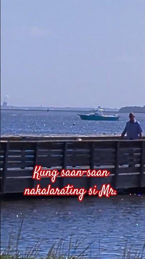 Walking along the baywalk of St. Mary, Georgia, USA