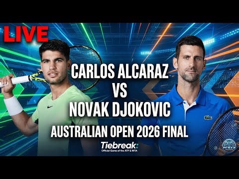 🔴Live: Carlos Alcaraz Vs Novak Djokovic - Aus Open 2026 - Men's Final - Official game of ATP
