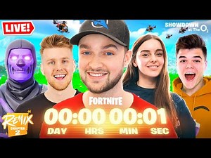 Fortnite *LIVE* Chapter 2 Remix SHOWDOWN at The O2 (w/ Ali-A, Lachlan, Loserfruit + More) AD