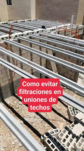 Filtraciones entre uniones de techo de vigueta y bovedilla, evitalas teniendo en cuenta esto al colar el techo y usando impermeabilizante Elaston 12 plus de Imperquimia. | Arq. Andres Acosta