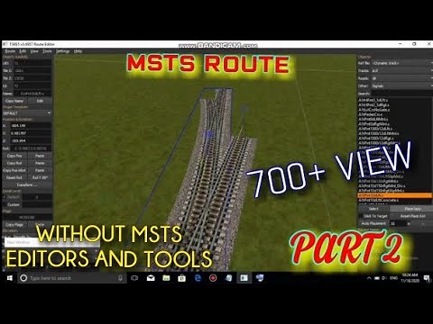 TRACK PLACING | PART 2 | MSTS | HOW TO CREATE ROUTE IN MSTS WITHOUT MSTS EDITORS AND TOOLS ||