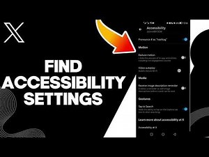 How To Find Accessibility Settings On X Twitter App