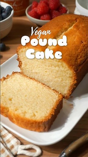 Vegan Pound Cake #poundcake #veganbaking #egglesscake #plantbasedrecipes