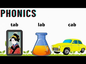 cvc words| 'ab' word family |fun phonics| Learn to read