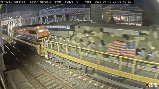 19K views · 711 reactions | One of Genesee & Wyoming's new Veterans Units was recently seen at Norwalk, rolling by our live train camera at night. | Virtual Railfan | Facebook
