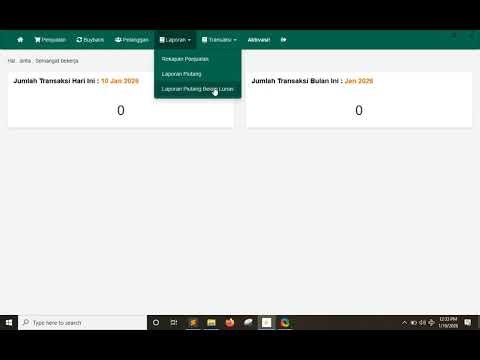 5. Menu Kasir | Toko emas Vizjio software toko emas aplikasi toko emas program toko emas