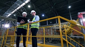 Male Engineers Work Modern Industrial Factory Stock Footage Video (100% Royalty-free) 1039740074 | Shutterstock