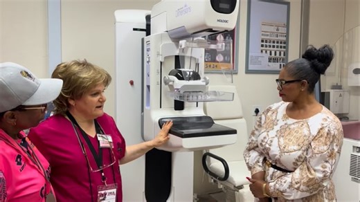 Dr Jenny Haberfeld, Specialist Radiologist and Head of Breast Imaging Unit CMJAH explains to MEC @NkomoNomantu that the Imaging Clinic is able to do a more updated type of mammogram which enables a very accurate sampling and diagnosis for effective treatment with the new advanced state-of-the-art medical equipment #BreastCancerAwareness #AsibeHealthyGP | Gauteng Health Department