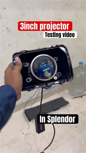 3inch projector ✅Testing🔥video #foglights #splendormodified #splendor #modificition