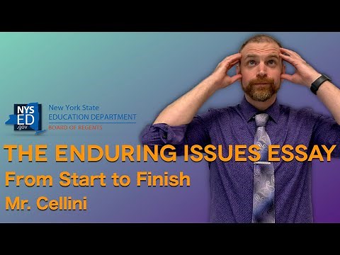 Writing the Enduring Issues Essay