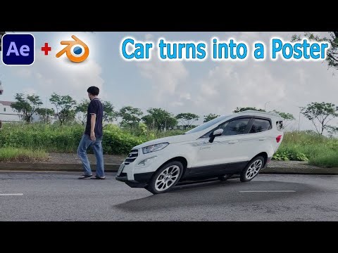 How to turn a car into a poster - After Effects and Blender tutorial #oe316