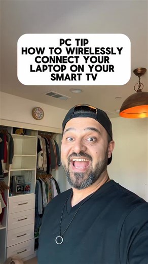 PC Tip - How to connect your PC LAPTOP wirelessly on your smart tv. 🤯 #pctips | Letsdodiz