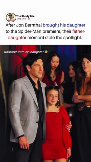 Jon Bernthal shares a heartwarming father-daughter moment at the Spider-Man premiere #jonbernthal