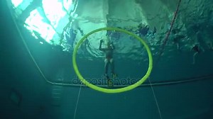 Aquathlon (Underwater wrestling), training in the pool.