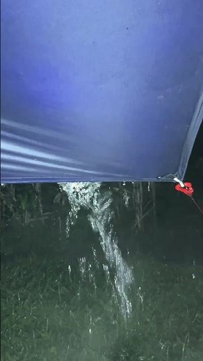 bad weather⛈️solo camping heavy rain and thunderstorm