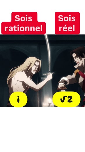 Un rappel : i est un nombre complexe, il n’est pas réel. √2 n’est pas rationnel. Ces deux nombres sont en plein combat, tu es pour qui ? 👉poste ta réponse en commentaire ! #maths #nombre #i #racine #complexe