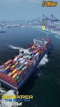 ⚓ Seafarer - Big container ship and container crane 🛳 #seafarer #seafarerslife