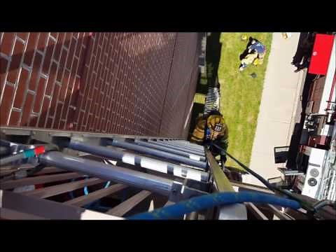 Duluth firefighters practice ladder splicing