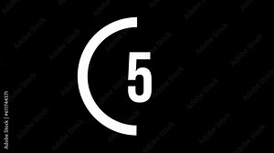 Alpha Channel Countdown Timer With Transparent Background