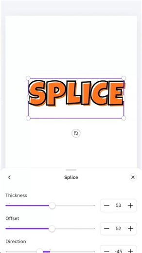Splice Text Effect in Canva 🔥 | Split Text Design Tutorial 2026 #2026 #shortsfeed #shorts
