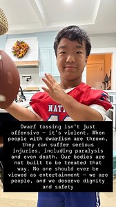 I was deeply disappointed by Coach Aranda’s recent remarks referencing “dwarf tossing.” Whether intended as a joke or not, this kind of language is both dehumanizing and dangerous. As someone with dwarfism — and as a parent to children with dwarfism — I know how harmful these words can be. My kids are growing up in a world where they already face stereotypes, stares, and exclusion. Hearing a public figure casually reference dwarf tossing reinforces the idea that their bodies are something to lau