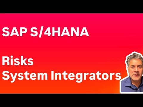 SAP S/4HANA Risks - System Integrator issues