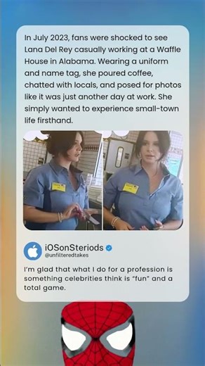 Lana Del Rey Working At WAFFLE HOUSE?! Fans Were SHOCKED to See Her in a Uniform