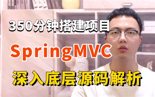 350分钟搭建一个SpringMVC项目，深入Spring mvc底层源码解析