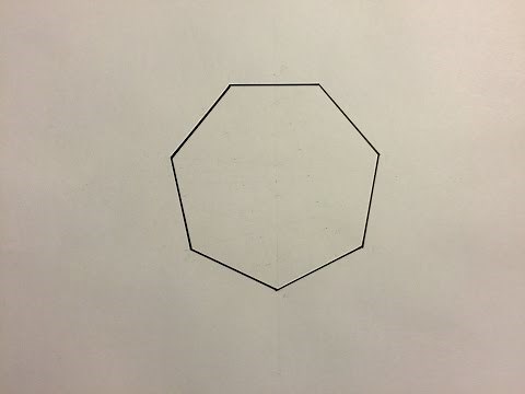 Comment Dessiner Un Heptagone - How To Draw An Heptagon.