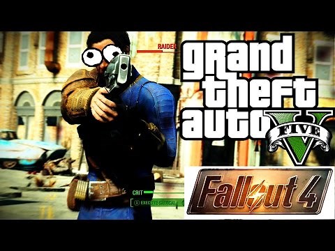 FALLOUT 4 in GTA 5: VATS and POWER ARMOR! (HD 1080P)