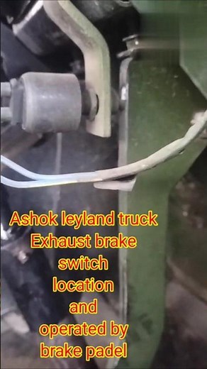 Ashok leyland truck Exhaust brake switch location / how to operate exhaust brake switch
