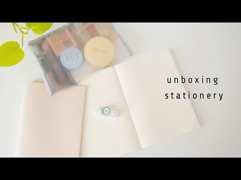 📦 unboxing stationery // ミドリの文房具の開封とご紹介｜MDノート