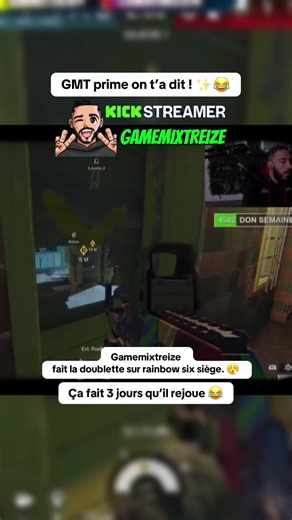 Il s’améliore..il s’améliore 🫡💪🏼@GameMixTreize #r6xrepost #gamemixtreize #gmt #gamemixtreizestory #live