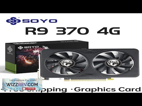 SOYO Graphics Cards R9 370 4G DDR5 256bit HDMI compatibility+DP+DVI For Desktop