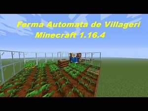 Tutorial Minecraft 1.16.4:Cum sa faci o ferma automata de villageri?